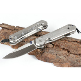 Chris Reeve Titanium Alloy Outdoor Camping Folding Handle High Hardness Double EDC Hunting Pocket Knife UD402020